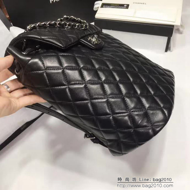 香奈兒CHANEL 中號91121Backpack全羊皮製作雙肩背包 DSC1310